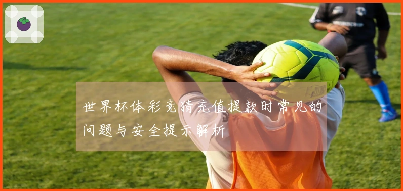 世界杯体彩竞猜充值提款时常见的问题与安全提示解析